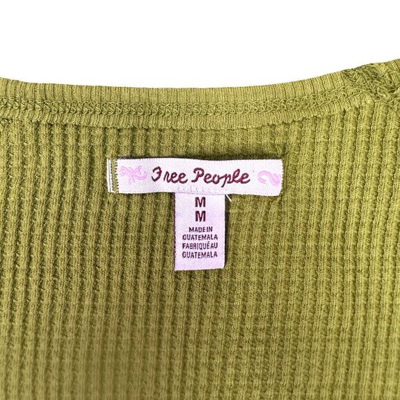 Free People Santa Clara Thermal Top - Ferngully - Size Medium - Picture 4 of 7